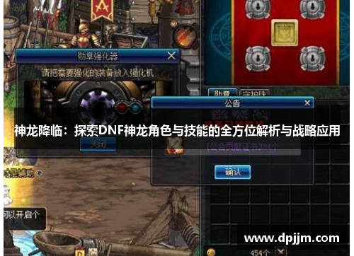 神龙降临：探索DNF神龙角色与技能的全方位解析与战略应用